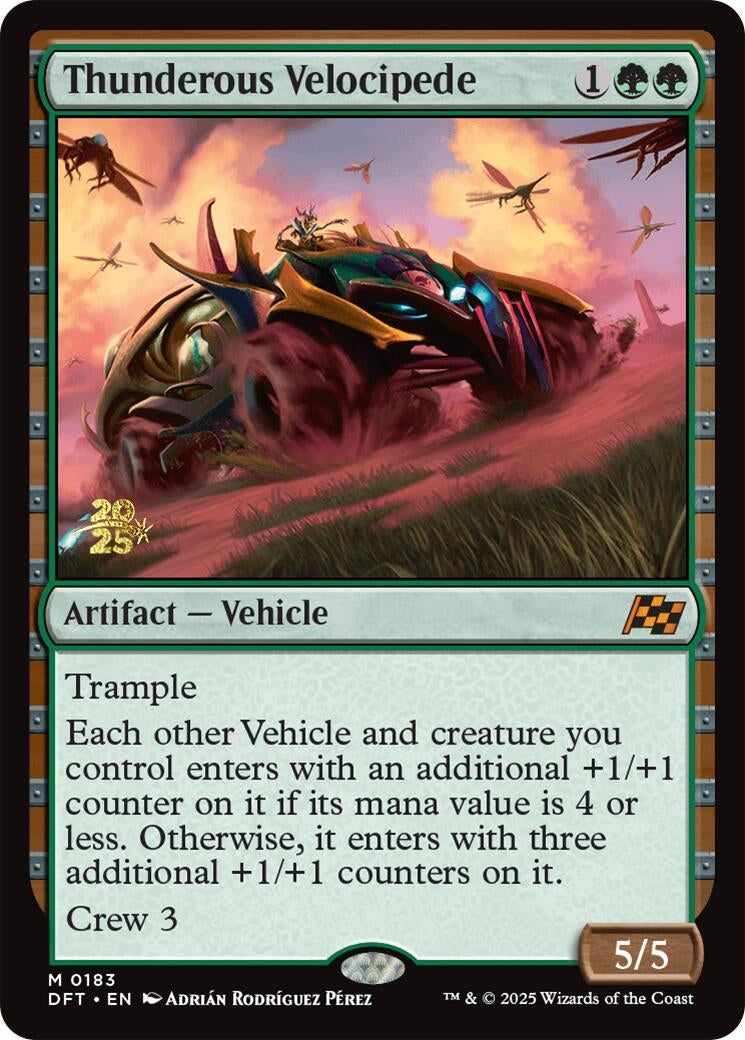 Image for Thunderous Velocipede (183) (Prerelease Cards) - Magic: The Gathering