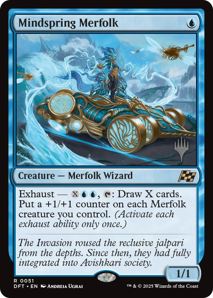 Image for Mindspring Merfolk (51) (Promo Pack: Aetherdrift) - Magic: The Gathering