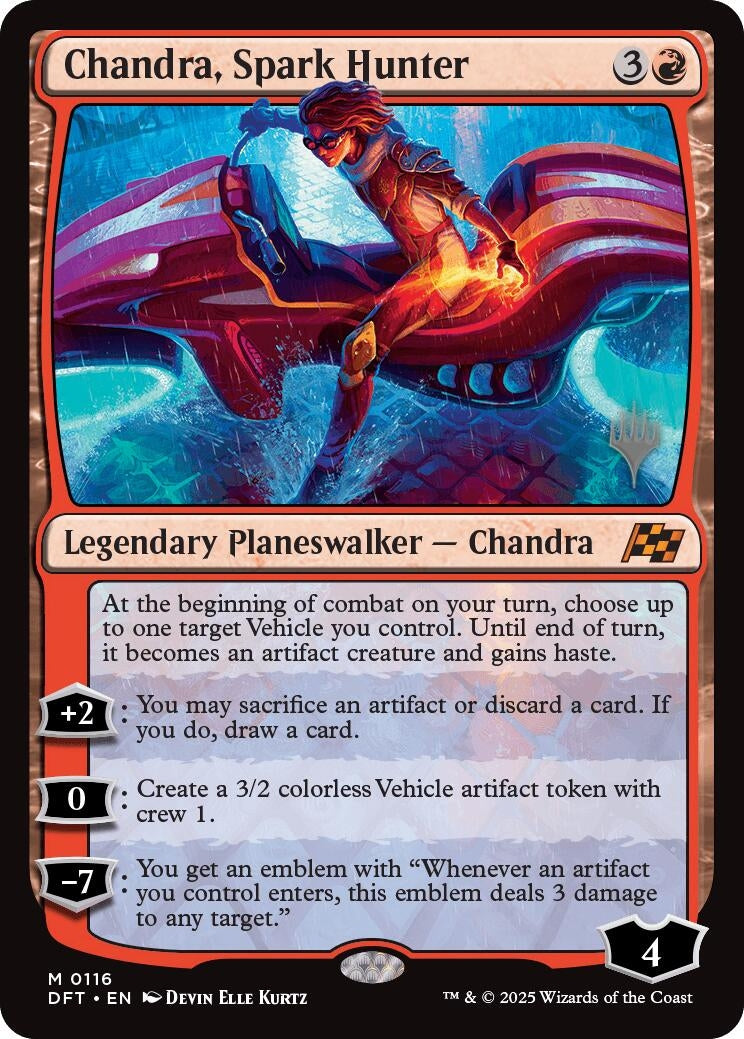 Image for Chandra, Spark Hunter (116) (Promo Pack: Aetherdrift) - Magic: The Gathering
