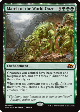 Image for March of the World Ooze (169) (Promo Pack: Aetherdrift) - Magic: The Gathering