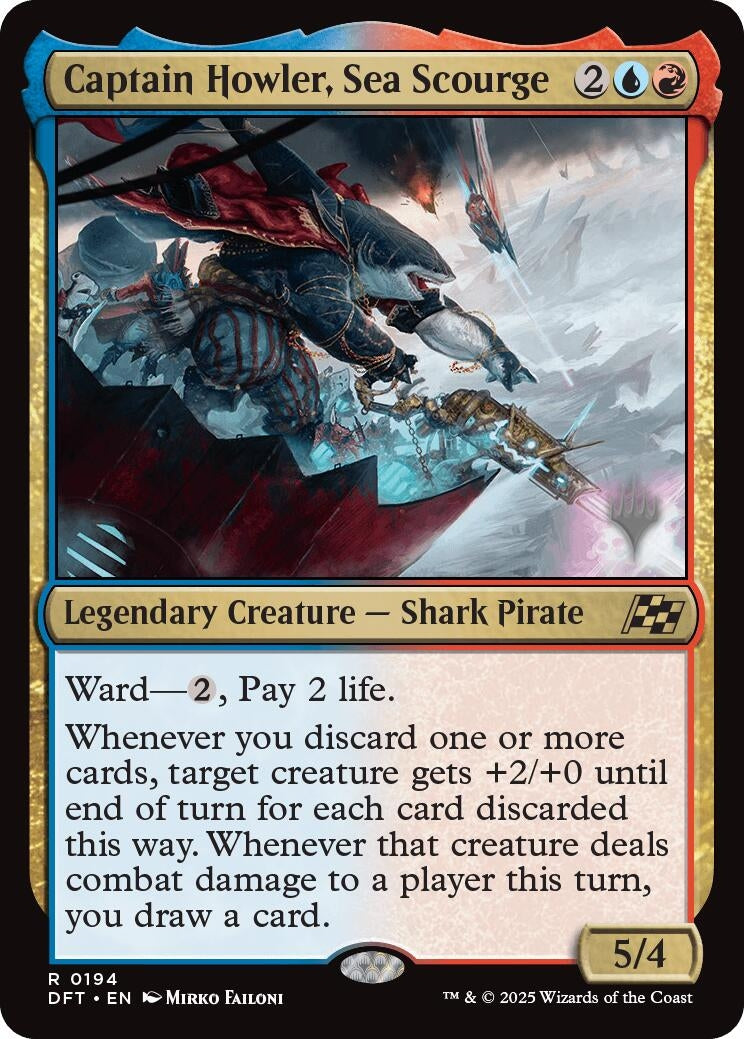 Image for Captain Howler, Sea Scourge (194) (Promo Pack: Aetherdrift) - Magic: The Gathering