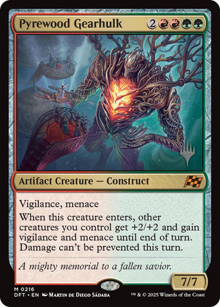 Image for Pyrewood Gearhulk (216) (Promo Pack: Aetherdrift) - Magic: The Gathering