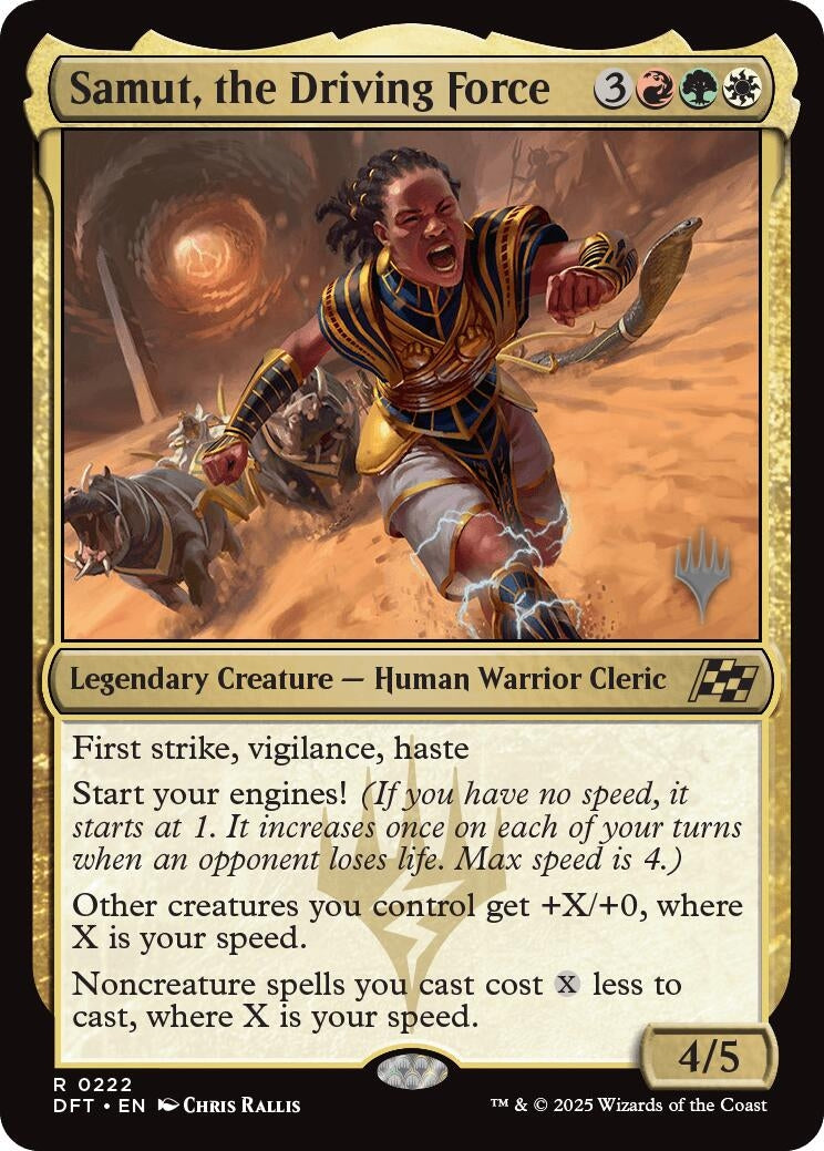 Image for Samut, the Driving Force (222) (Promo Pack: Aetherdrift) - Magic: The Gathering