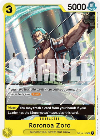 Roronoa Zoro (113) (OP10-113) (Royal Blood)