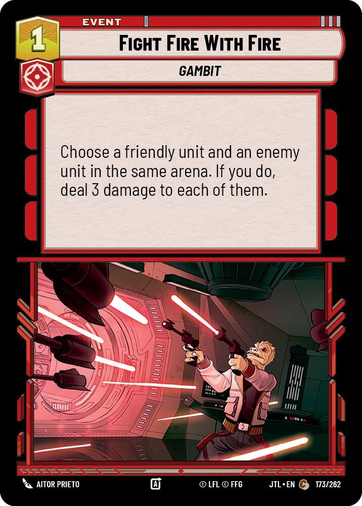 Image for Fight Fire With Fire (173/262) (Jump to Lightspeed) - Star Wars: Unlimited