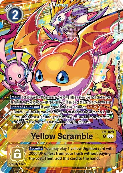 Image for Yellow Scramble (Alternate Art) (LM-029 P) (Starter Deck 21: Hero of Hope) - Digimon Card Game