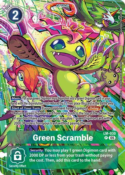 Image for Green Scramble (Alternate Art) (LM-030 P) (Starter Deck 21: Hero of Hope) - Digimon Card Game