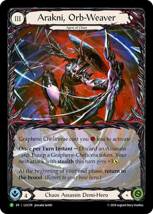 Image for Arakni, Orb-Weaver (Extended Art) - LGS378 (LGS378) (Flesh and Blood: Promo Cards) - Flesh and Blood TCG