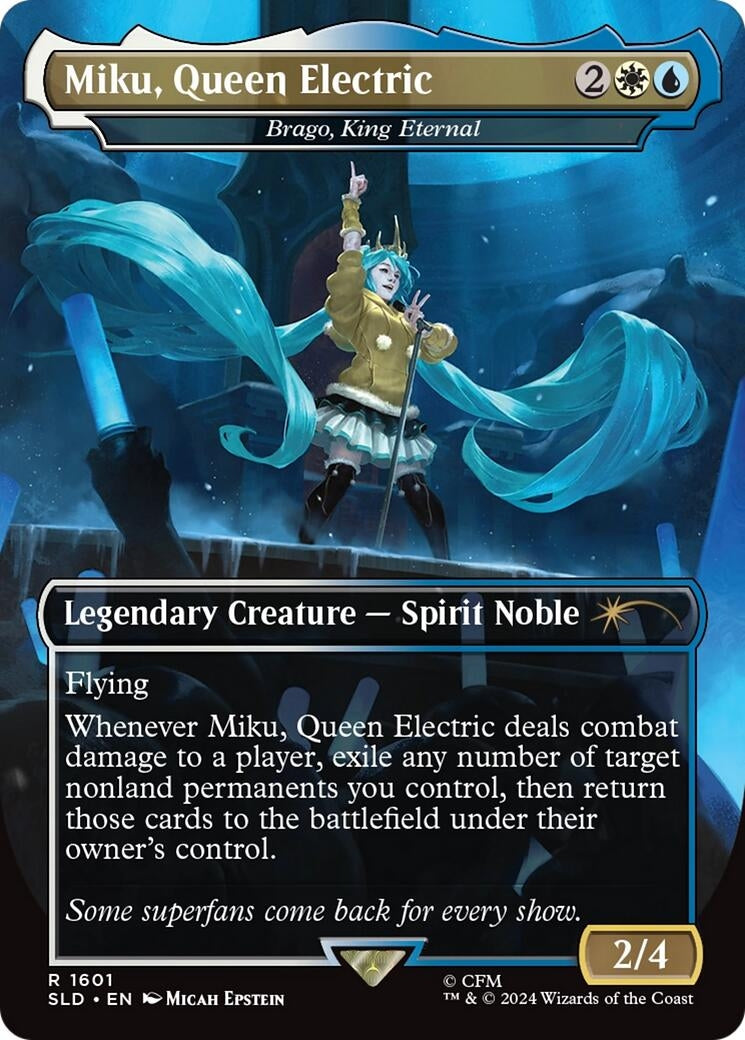 Image for Miku, Queen Electric - Brago, King Eternal (1601) (Secret Lair Drop Series) - Magic: The Gathering