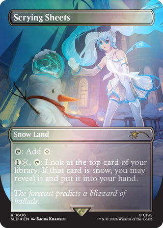 Image for Scrying Sheets (Rainbow Foil) (1606) (Secret Lair Drop Series) - Magic: The Gathering