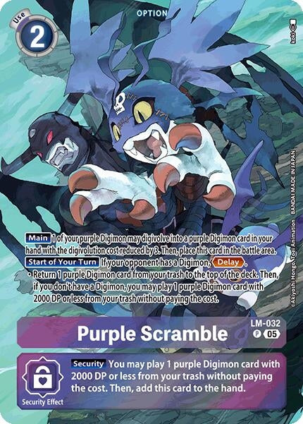 Image for Purple Scramble (Alternate Art) (LM-032 P) (Starter Deck 21: Hero of Hope) - Digimon Card Game