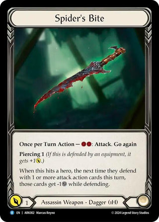 Image for Spider's Bite (ARK002) (Blitz Deck: The Hunted - Arakni) - Flesh and Blood TCG
