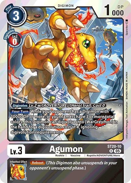 Image for Agumon (ST20-10 R) (Starter Deck 20: Protector of Light) - Digimon Card Game