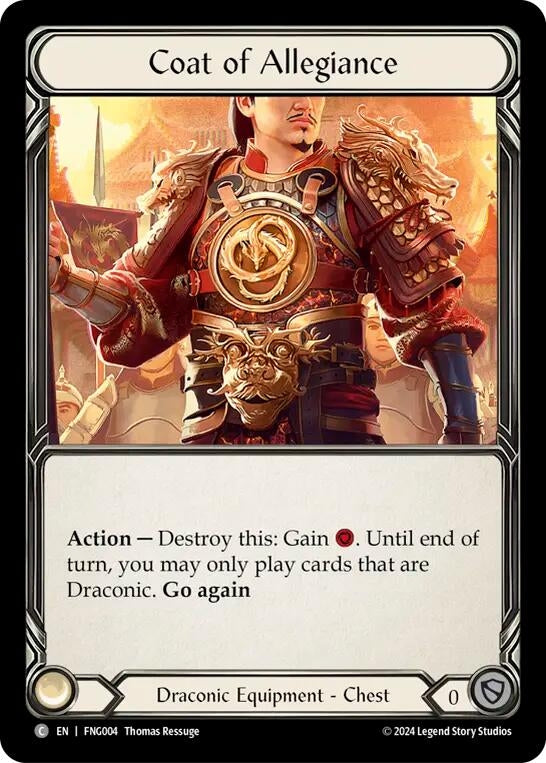 Image for Coat of Allegiance (FNG004) (Blitz Deck: The Hunted - Fang) - Flesh and Blood TCG