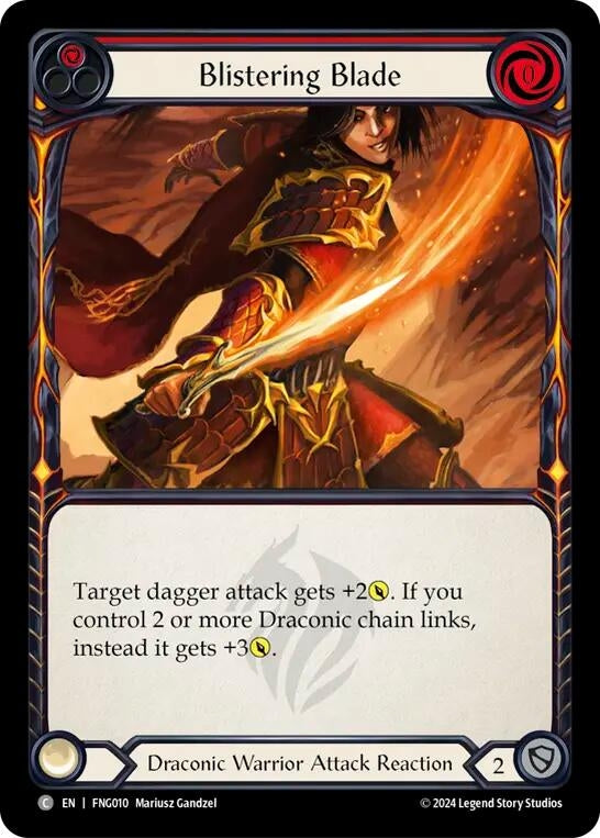 Image for Blistering Blade (Red) (FNG010) (Blitz Deck: The Hunted - Fang) - Flesh and Blood TCG