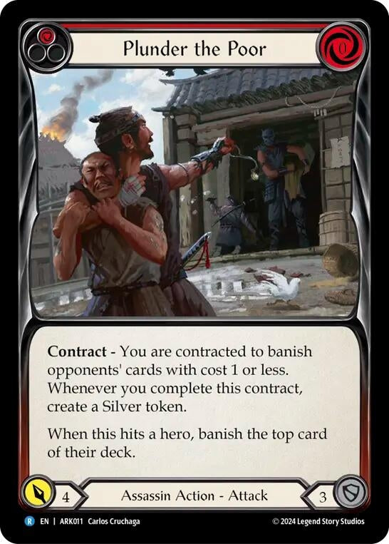 Image for Plunder the Poor (Red) (ARK011) (Blitz Deck: The Hunted - Arakni) - Flesh and Blood TCG