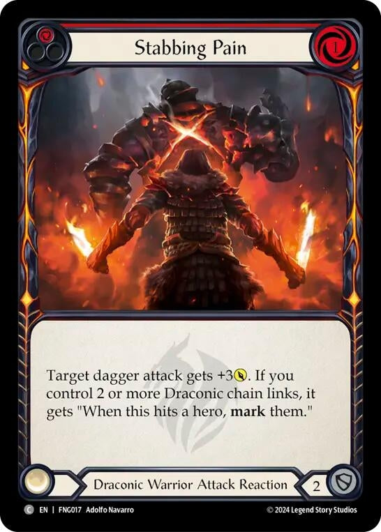 Image for Stabbing Pain (Red) (FNG017) (Blitz Deck: The Hunted - Fang) - Flesh and Blood TCG