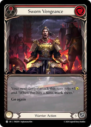 Image for Sworn Vengeance (Red) (Extended Art) (FNG019) - Flesh and Blood TCG