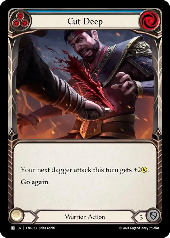 Image for Cut Deep (Blue) (FNG023) (Blitz Deck: The Hunted - Fang) - Flesh and Blood TCG