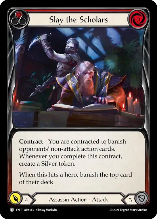 Image for Slay the Scholars (Red) (ARK013) (Blitz Deck: The Hunted - Arakni) - Flesh and Blood TCG