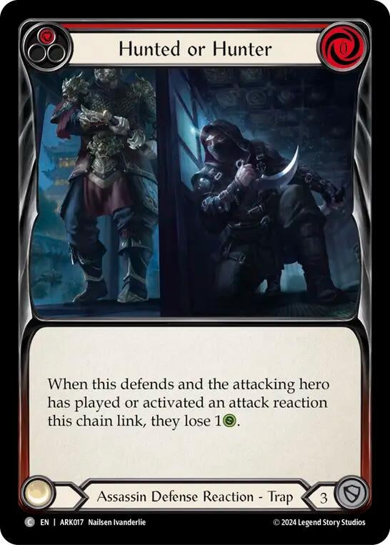 Image for Hunted or Hunter (Red) (ARK017) (Blitz Deck: The Hunted - Arakni) - Flesh and Blood TCG