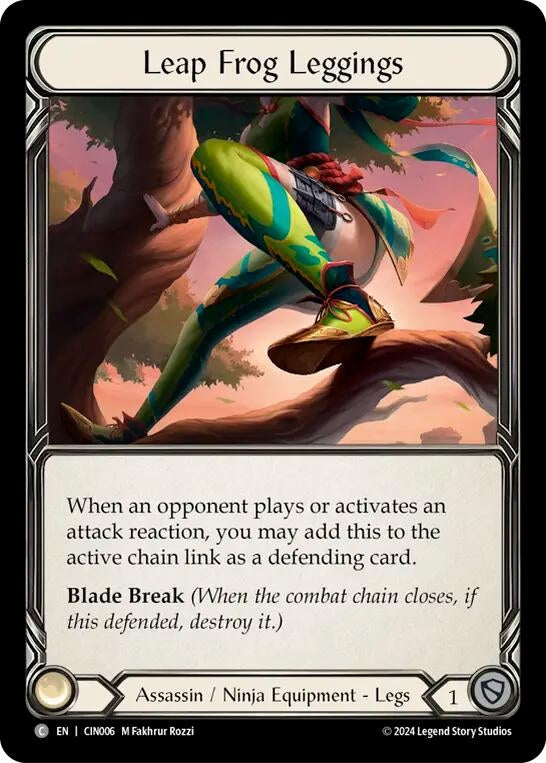 Image for Leap Frog Leggings (CIN006) (Blitz Deck: The Hunted - Cindra) - Flesh and Blood TCG
