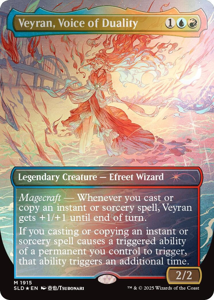 Image for Veyran, Voice of Duality (Rainbow Foil) (1915) (Secret Lair Drop Series) - Magic: The Gathering