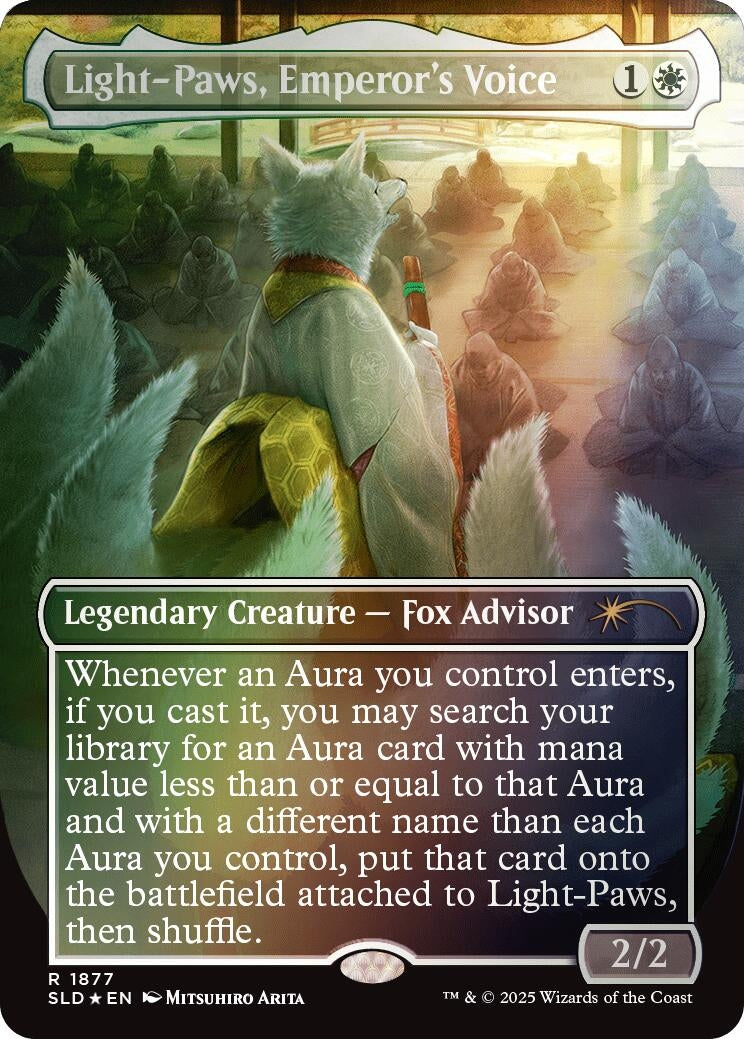 Image for Light-Paws, Emperor's Voice (Rainbow Foil) (1877) (Secret Lair Drop Series) - Magic: The Gathering