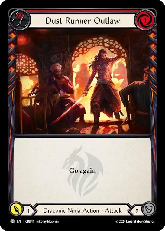Image for Dust Runner Outlaw (Red) (CIN011) (Blitz Deck: The Hunted - Cindra) - Flesh and Blood TCG