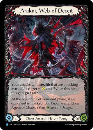 Image for Arakni, Web of Deceit (WOD001) (Blitz Deck: The Hunted - Arakni, Web of Deceit) - Flesh and Blood TCG