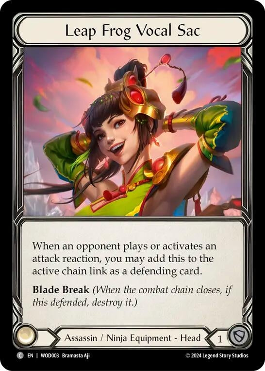 Image for Leap Frog Vocal Sac (WOD003) (Blitz Deck: The Hunted - Arakni, Web of Deceit) - Flesh and Blood TCG