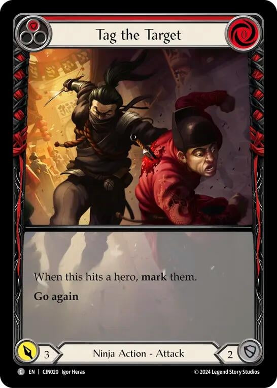Image for Tag the Target (Red) (Extended Art) (CIN020) - Flesh and Blood TCG