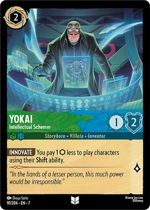 Image for Yokai - Intellectual Schemer (97/204) [Archazia's Island] - Disney Lorcana