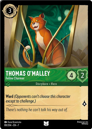 Image for Thomas O'Malley - Feline Charmer (88/204) [Archazia's Island] - Disney Lorcana