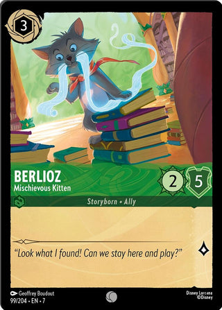 Image for Berlioz - Mischievous Kitten (99/204) [Archazia's Island] - Disney Lorcana
