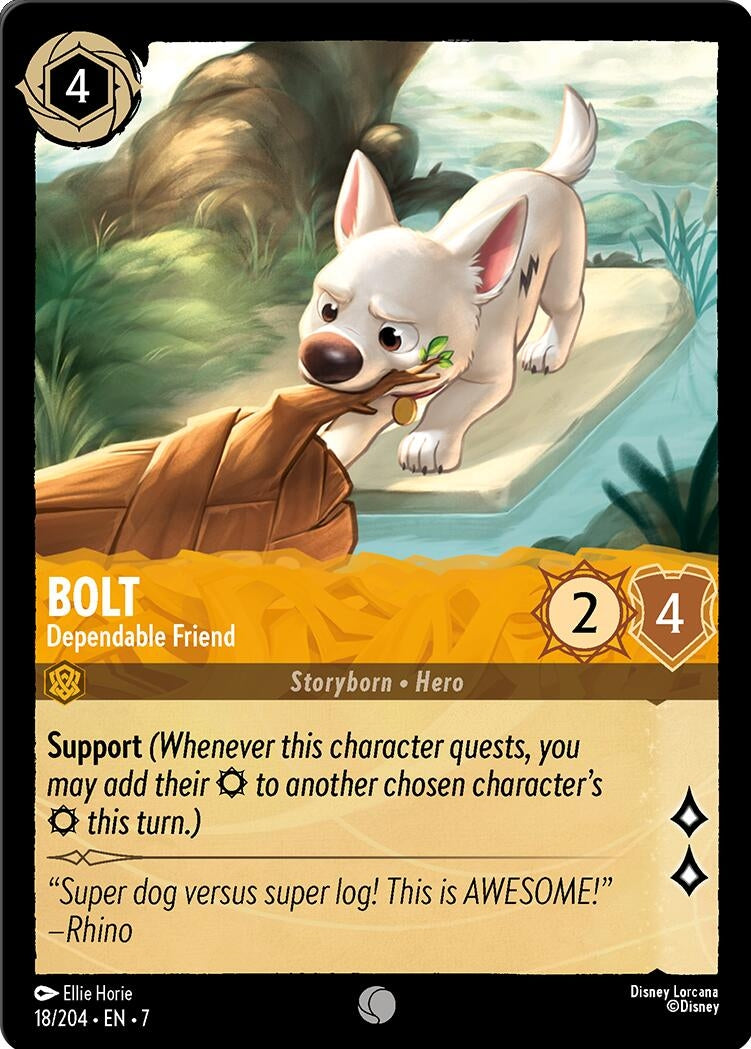 Image for Bolt - Dependable Friend (18/204) [Archazia's Island] - Disney Lorcana