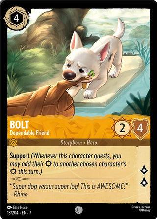 Image for Bolt - Dependable Friend (18/204) [Archazia's Island] - Disney Lorcana