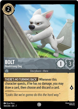 Image for Bolt - Headstrong Dog (184/204) [Archazia's Island] - Disney Lorcana