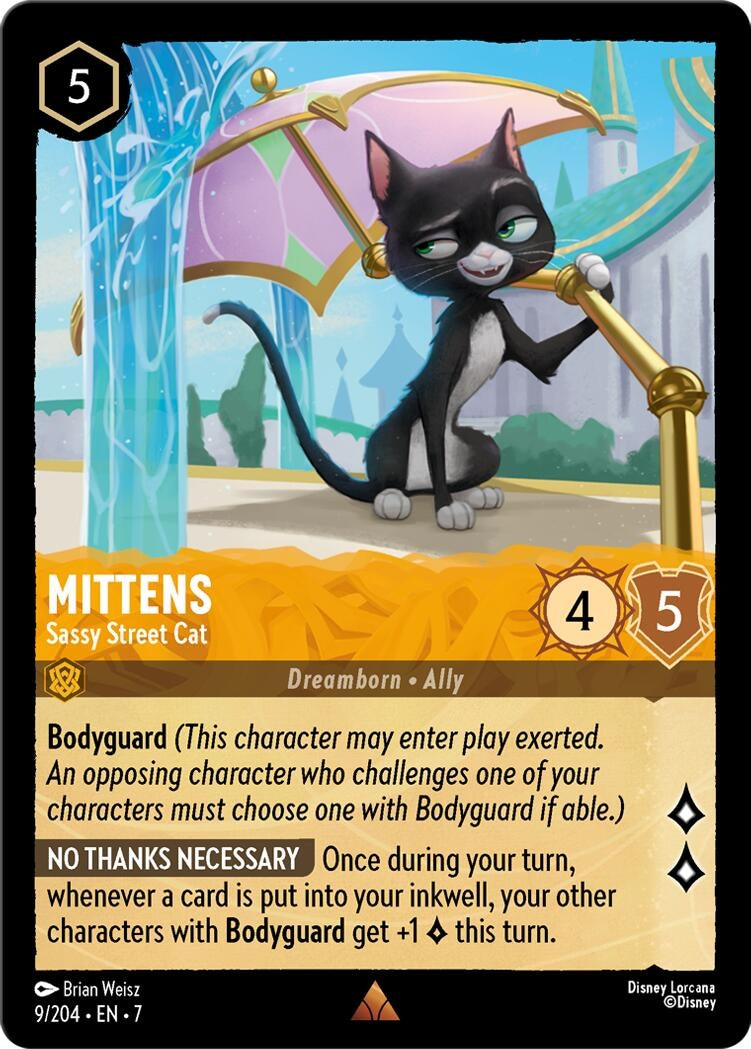 Image for Mittens - Sassy Street Cat (9/204) [Archazia's Island] - Disney Lorcana