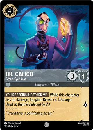 Image for Dr. Calico - Green-Eyed Man (181/204) [Archazia's Island] - Disney Lorcana