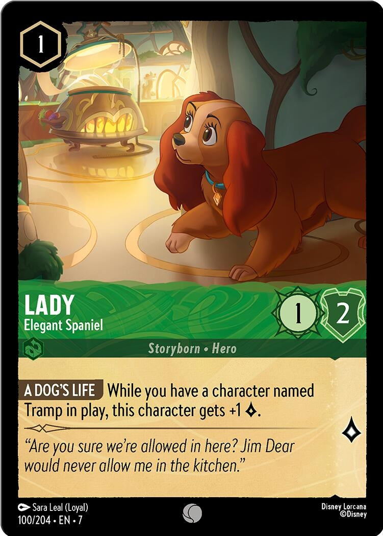 Image for Lady - Elegant Spaniel (100/204) [Archazia's Island] - Disney Lorcana