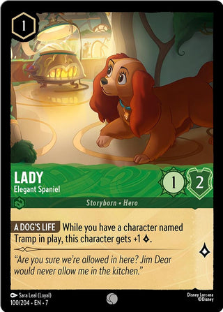 Image for Lady - Elegant Spaniel (100/204) [Archazia's Island] - Disney Lorcana