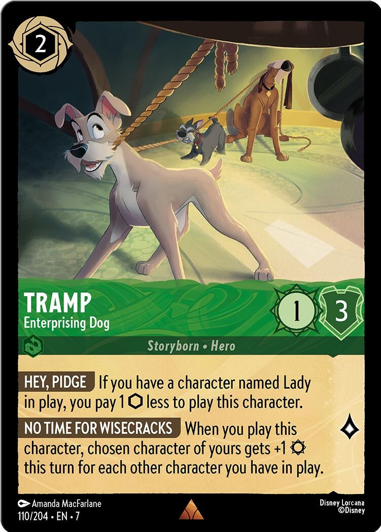 Image for Tramp - Enterprising Dog (110/204) [Archazia's Island] - Disney Lorcana