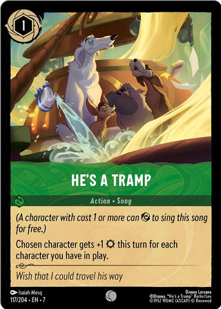 Image for He's a Tramp (117/204) [Archazia's Island] - Disney Lorcana