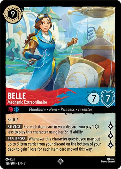Image for Belle - Mechanic Extraordinaire (126/204) [Archazia's Island] - Disney Lorcana