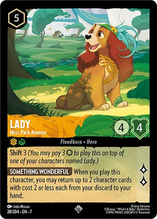 Image for Lady - Miss Park Avenue (28/204) [Archazia's Island] - Disney Lorcana