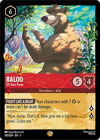 Image for Baloo - Ol' Iron Paws (142/204) [Archazia's Island] - Disney Lorcana