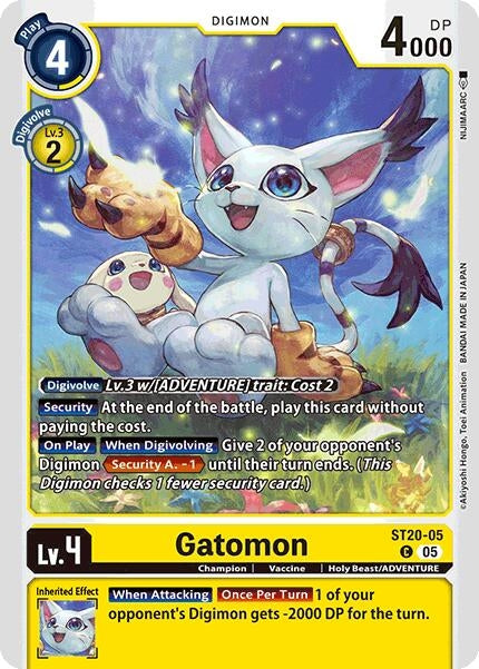 Image for Gatomon (ST20-05 C) (Starter Deck 20: Protector of Light) - Digimon Card Game