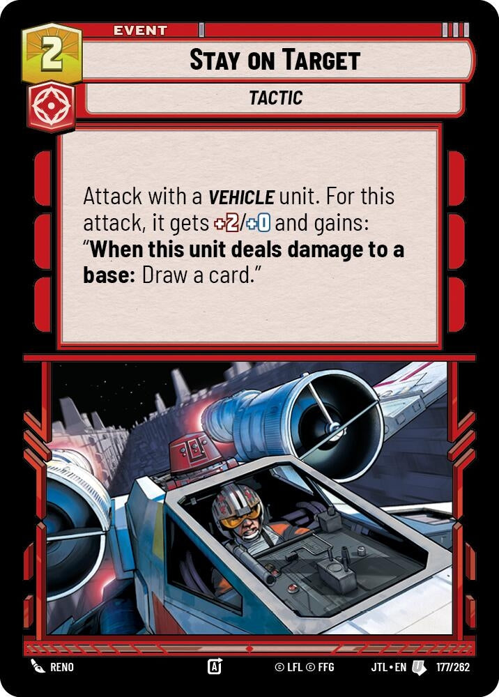 Image for Stay on Target (177/262) (Jump to Lightspeed) - Star Wars: Unlimited