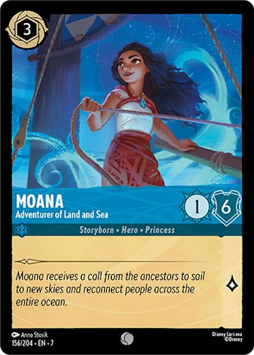 Image for Moana - Adventurer of Land and Sea (156/204) [Archazia's Island] - Disney Lorcana